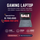 Laptop Đồ Họa Gaming Dell 3530 i7 - Hiệu Năng Mạnh Mẽ Chỉ Với 8.650.000đ